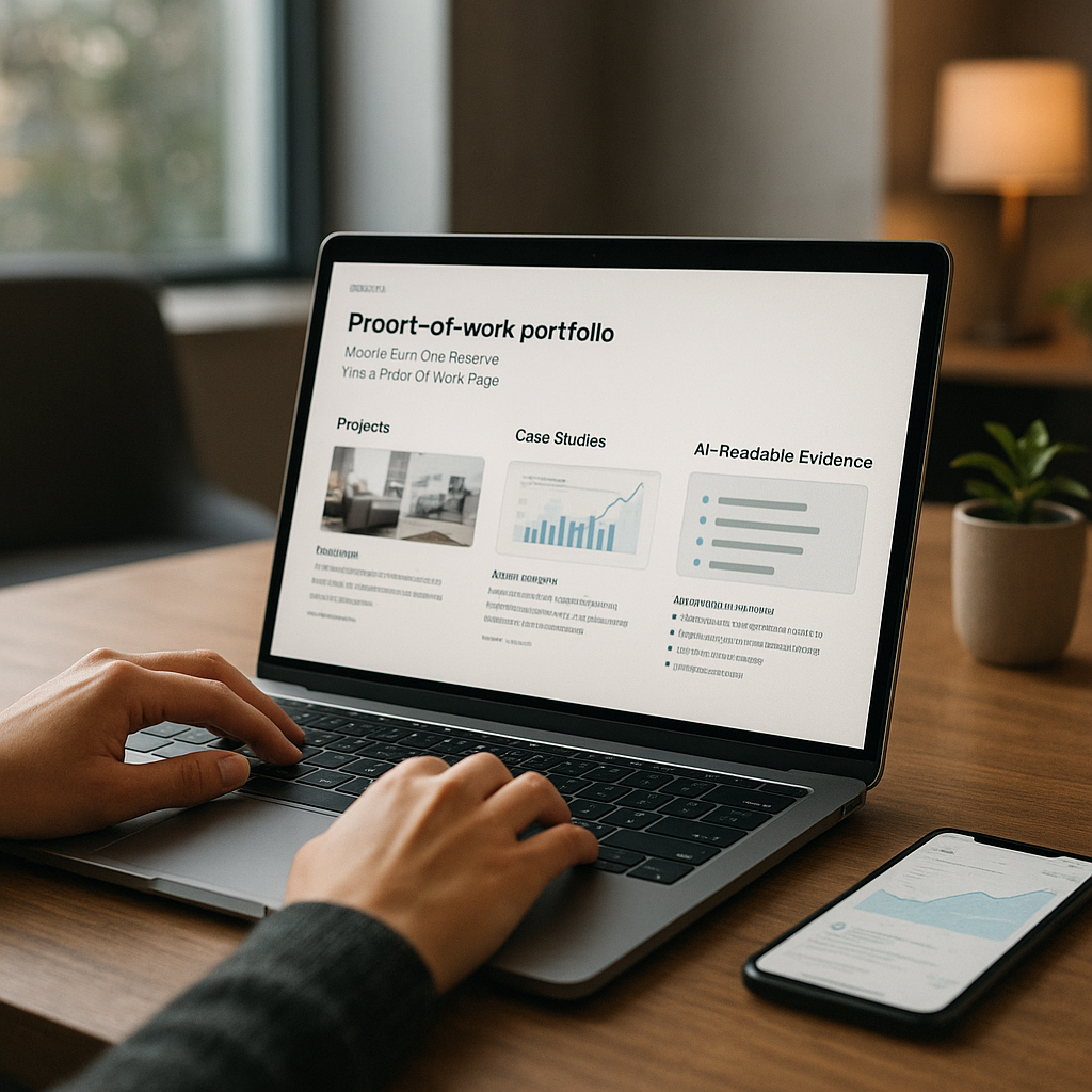 2025 Job Search Portfolio: How to Turn One Resume Into a Proof‑of‑Work Page Recruiters Trust (Projects, Case Studies, and AI‑Readable Evidence)