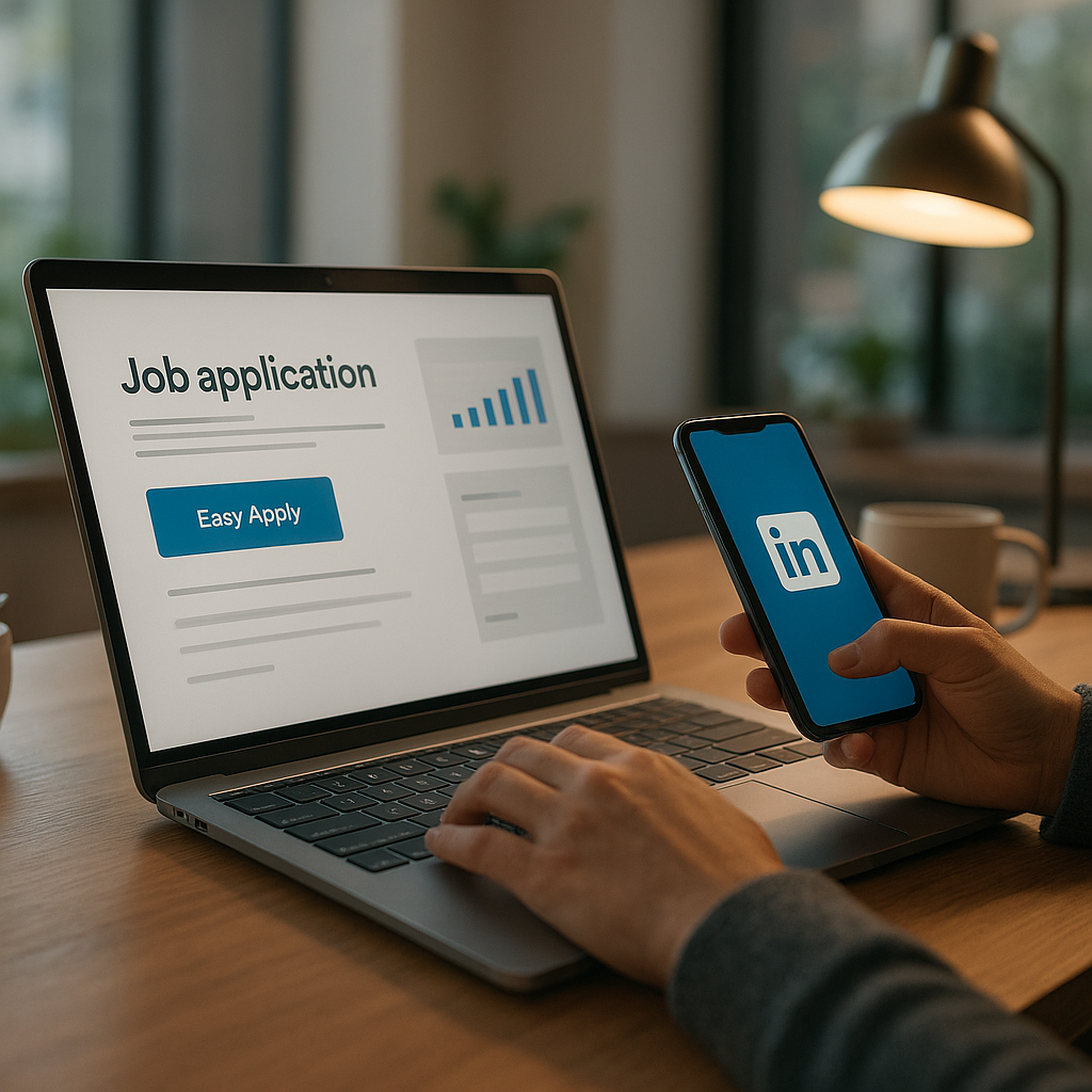 jak aplikować na LinkedIn jednym kliknięciem