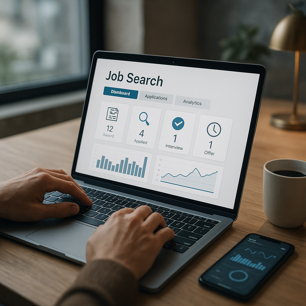 Job search dashboard for applications (with AI insights)