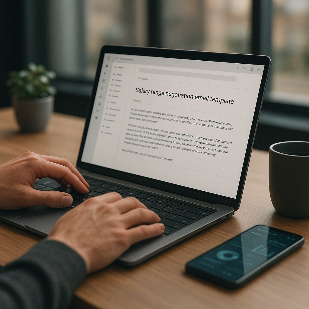 Salary range negotiation email template (2026)