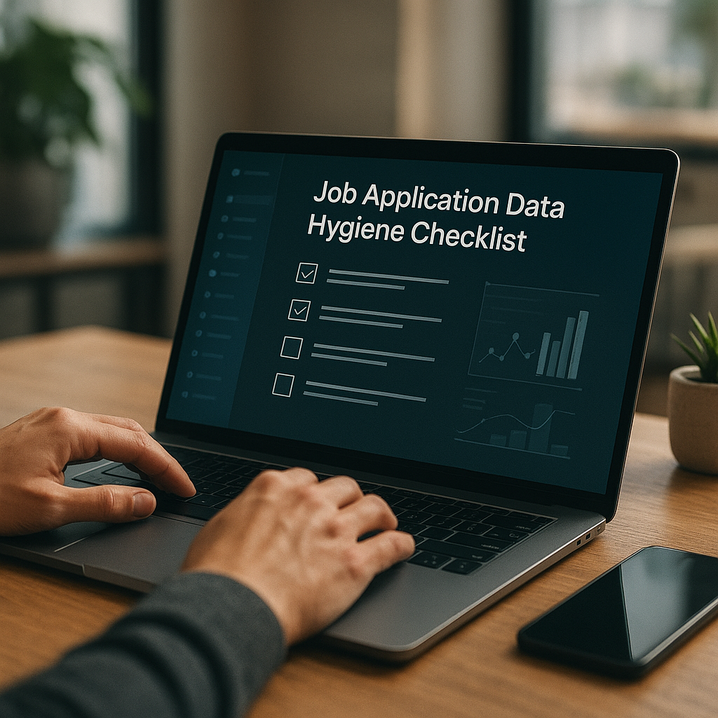 Job application data hygiene checklist (2026)